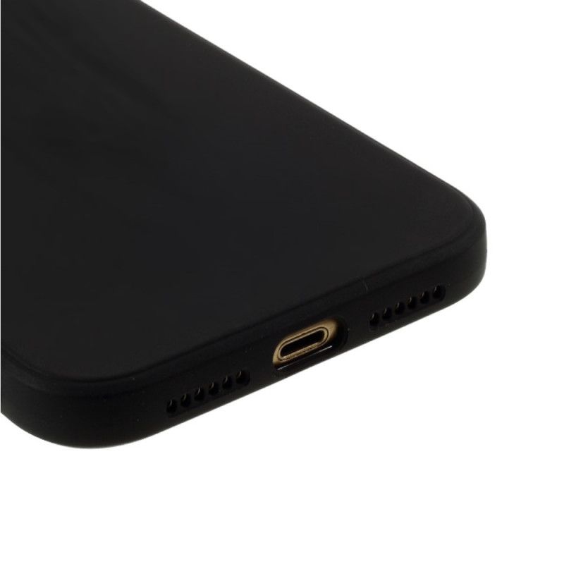 Etui iPhone XR Czerwony Czarny Matowy Silikon W Czystym Kolorze