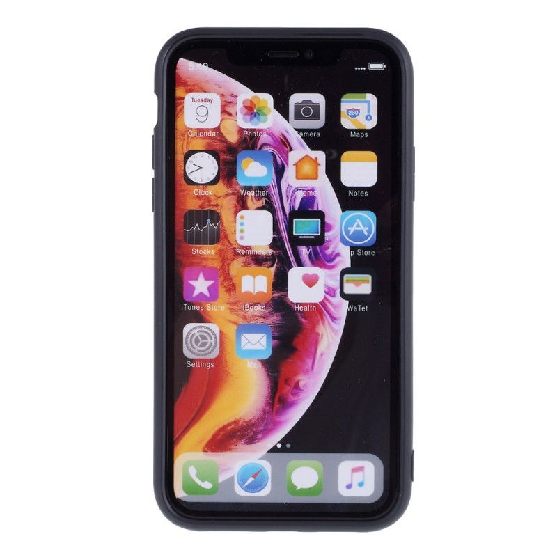 Etui iPhone XR Czerwony Czarny Próba Silikonu 2.5 Mm Etui Ochronne