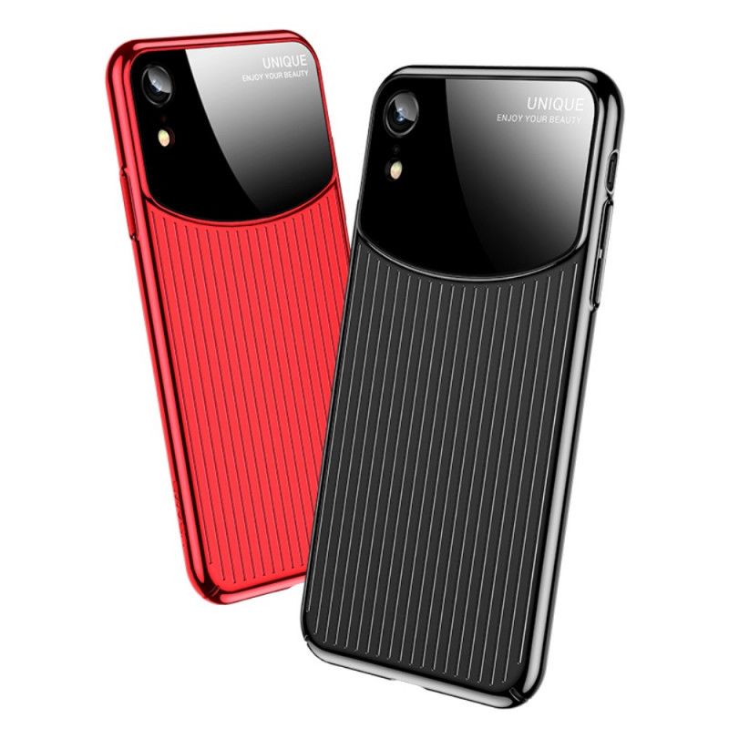 Etui iPhone XR Czerwony Czarny Seria Usams Mj Etui Ochronne