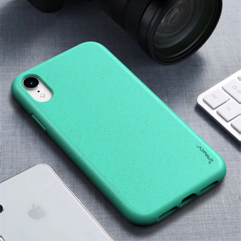 Etui iPhone XR Czerwony Czarny Słoma Pszenna Ipaky