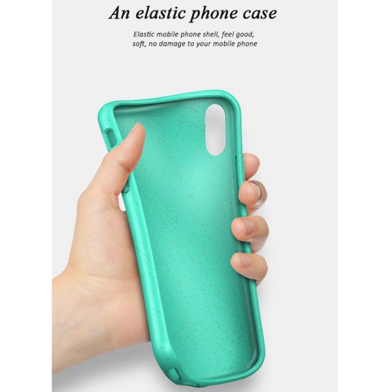 Etui iPhone XR Czerwony Czarny Słoma Pszenna Ipaky