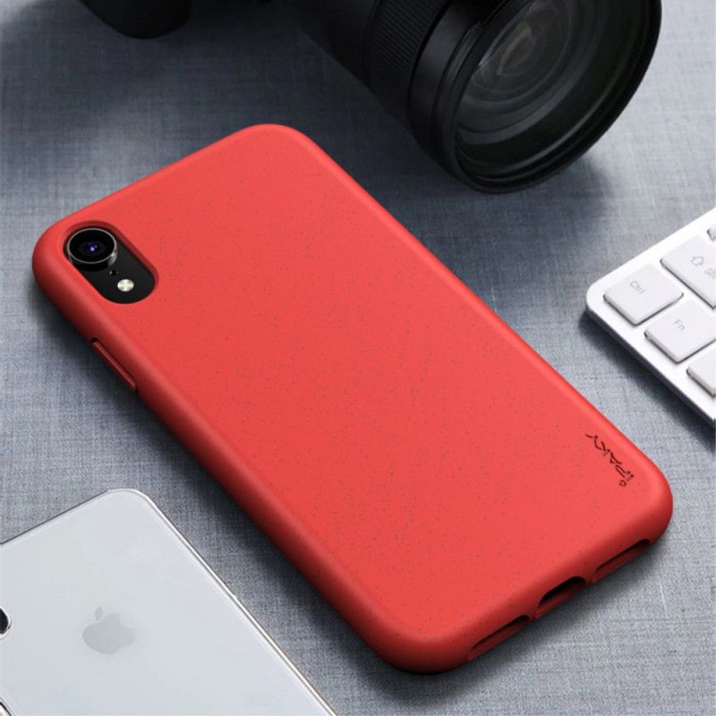 Etui iPhone XR Czerwony Czarny Słoma Pszenna Ipaky