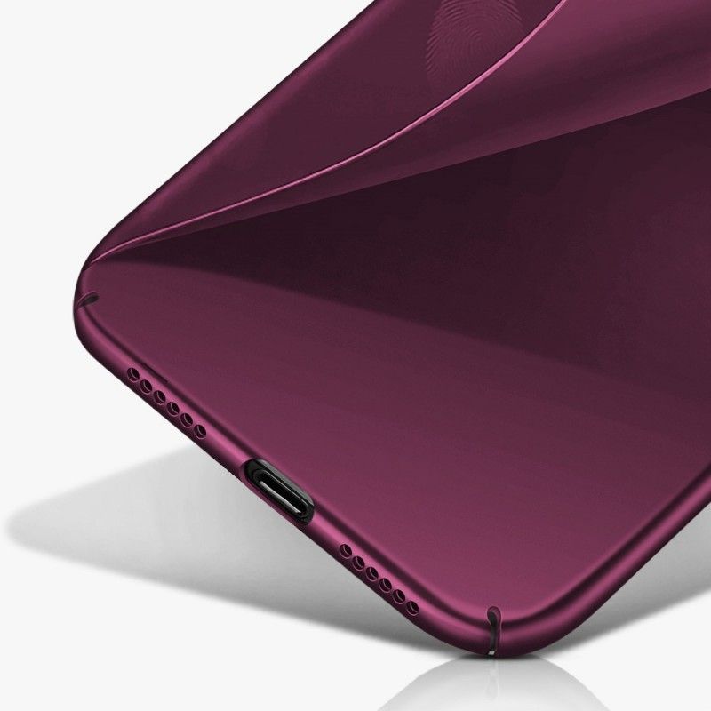 Etui iPhone XR Fioletowy Czarny Efekt Metaliczny Etui Ochronne