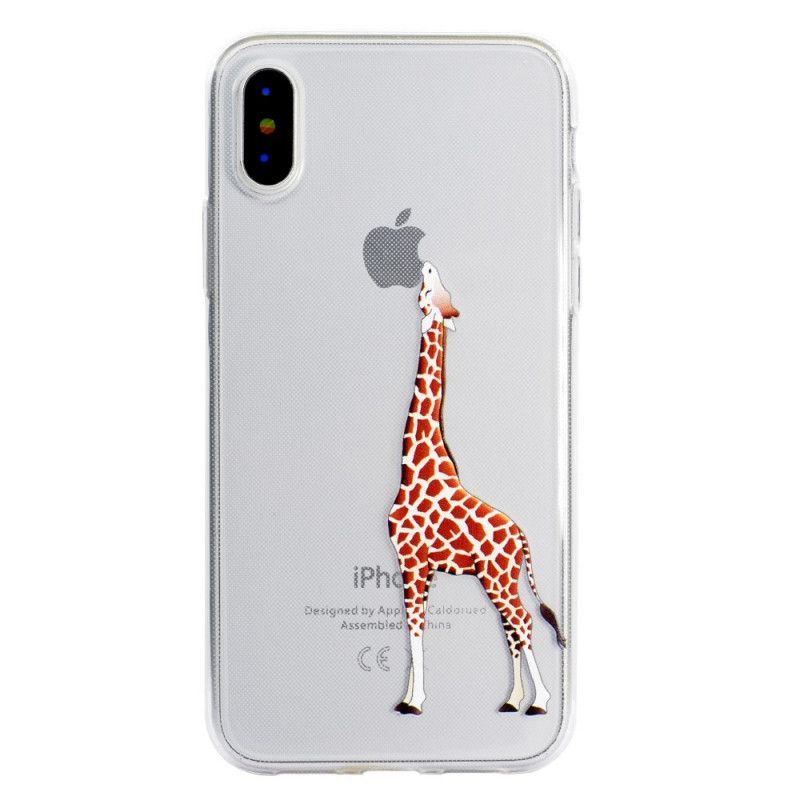 Etui iPhone XR Logo Gry Żyrafa