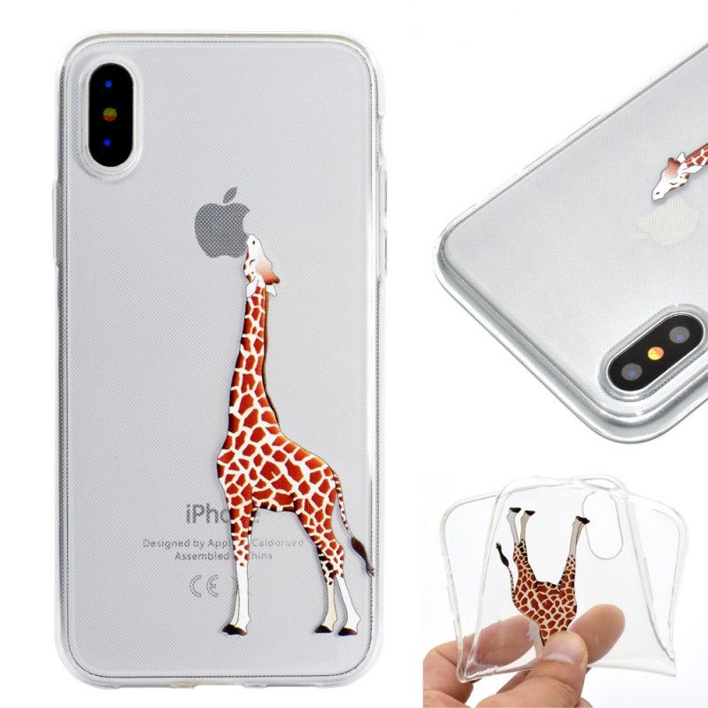 Etui iPhone XR Logo Gry Żyrafa