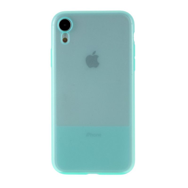 Etui iPhone XR Przezroczyste Kolory Silikonu