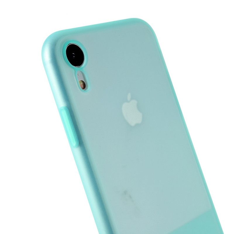 Etui iPhone XR Przezroczyste Kolory Silikonu