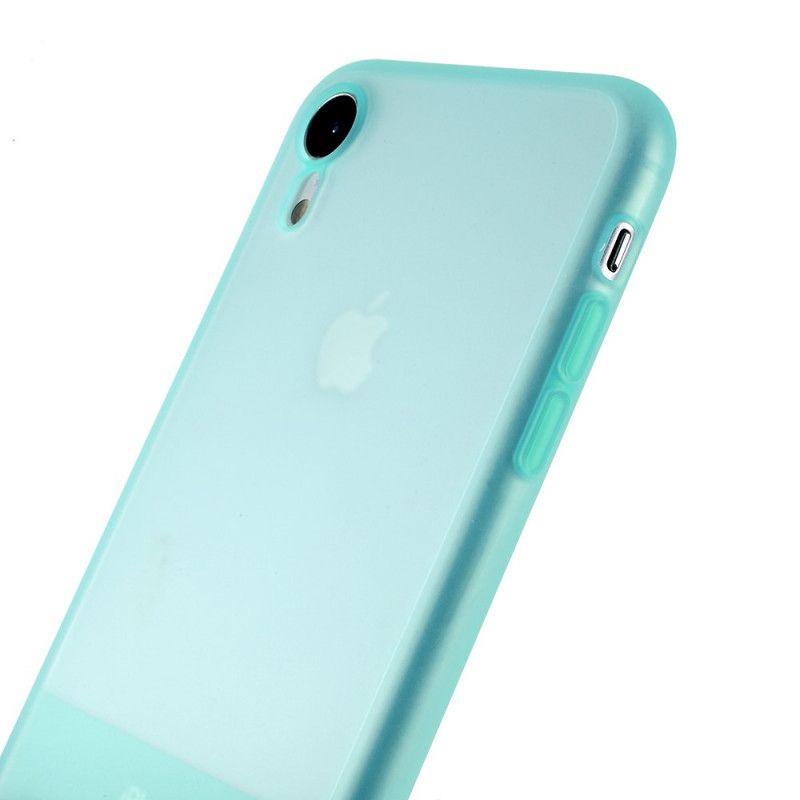 Etui iPhone XR Przezroczyste Kolory Silikonu