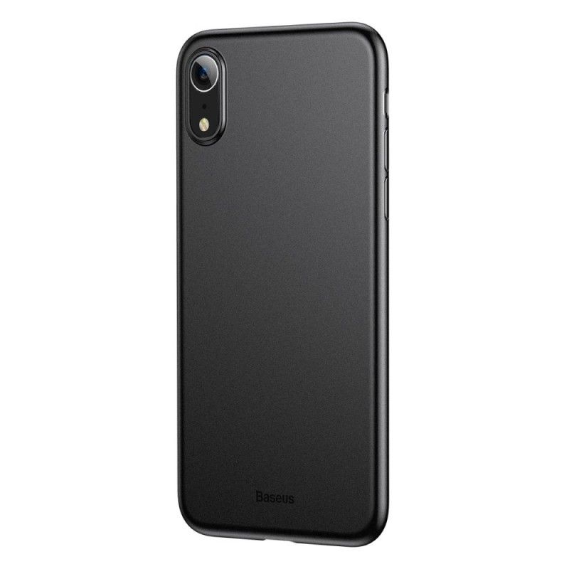 Etui iPhone XR Przezroczysty Czarny Mate Baseus