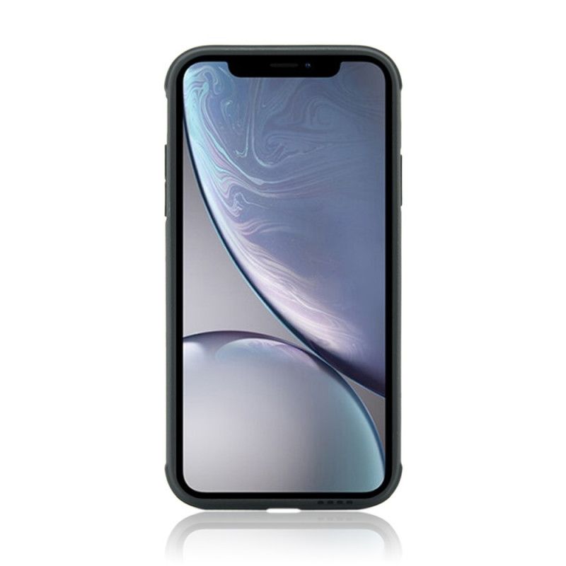 Etui iPhone XR Srebrny Czerwony Trend Brokatu Etui Ochronne