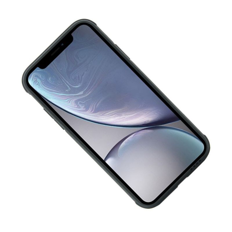 Etui iPhone XR Srebrny Czerwony Trend Brokatu Etui Ochronne