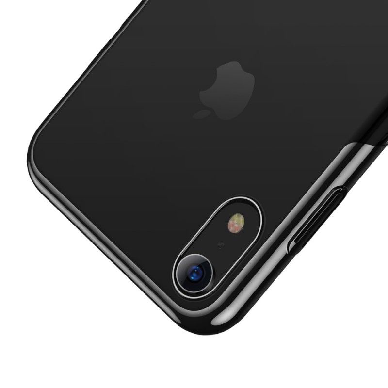 Etui iPhone XR Srebrny Jasnoniebieski Seria Świecąca Baseus