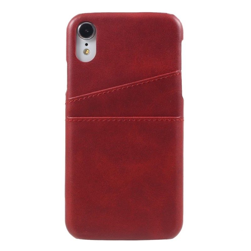 Etui iPhone XR Szary Czarny Posiadacz Karty