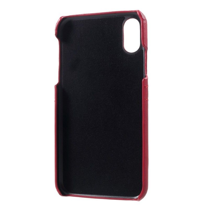 Etui iPhone XR Szary Czarny Posiadacz Karty