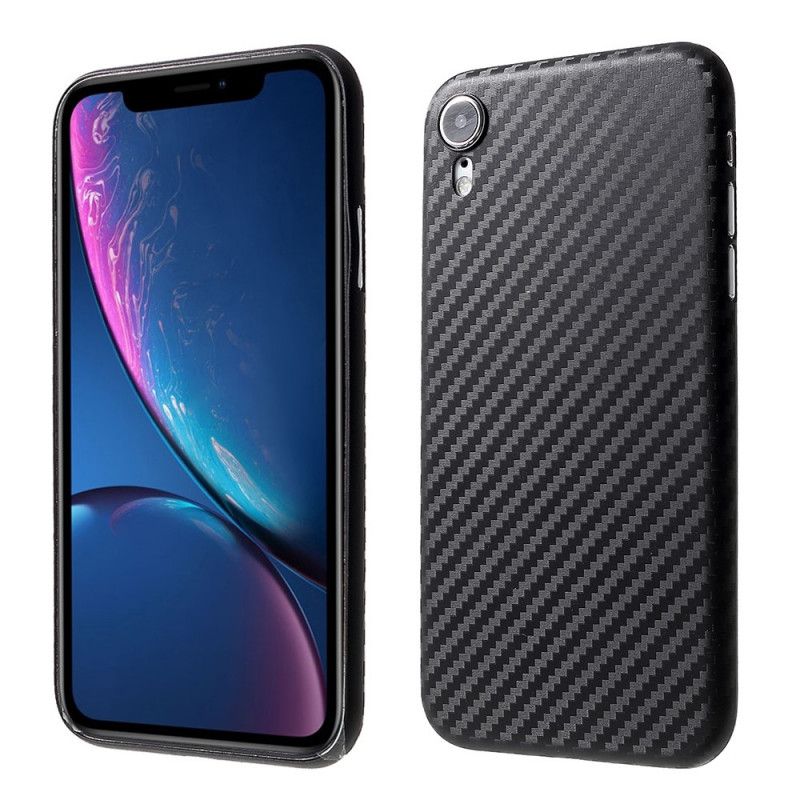 Etui iPhone XR Włókno Węglowe