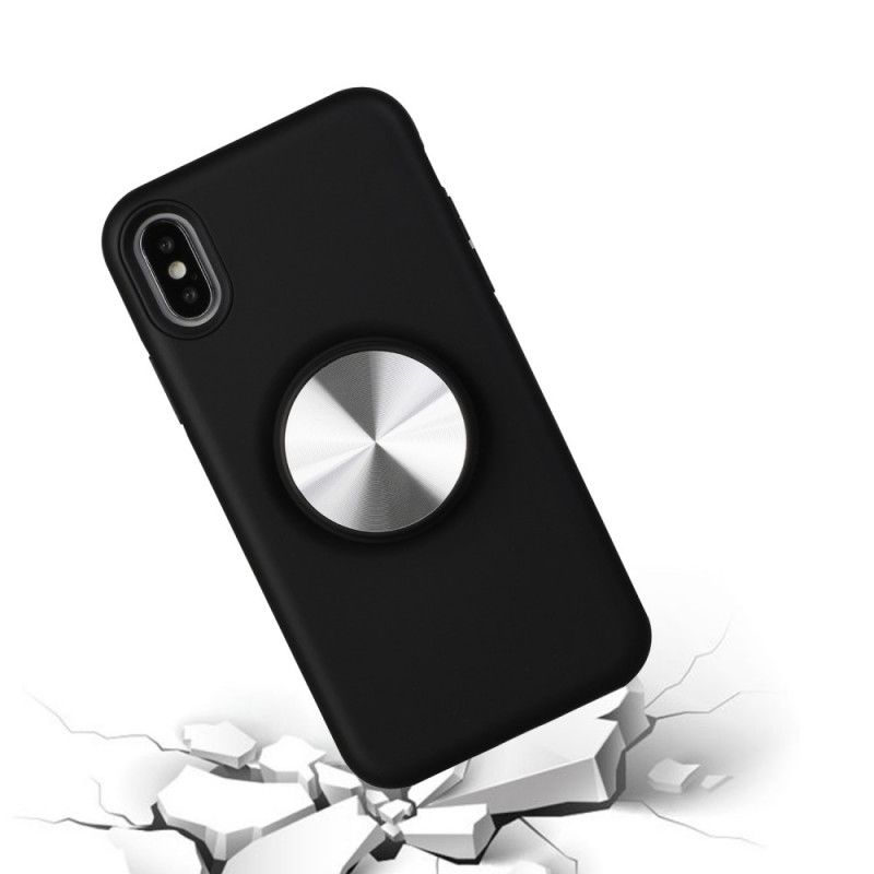 Futerały iPhone XR Czerwony Czarny Etui na Telefon Wymienny Nośnik Magnetyczny