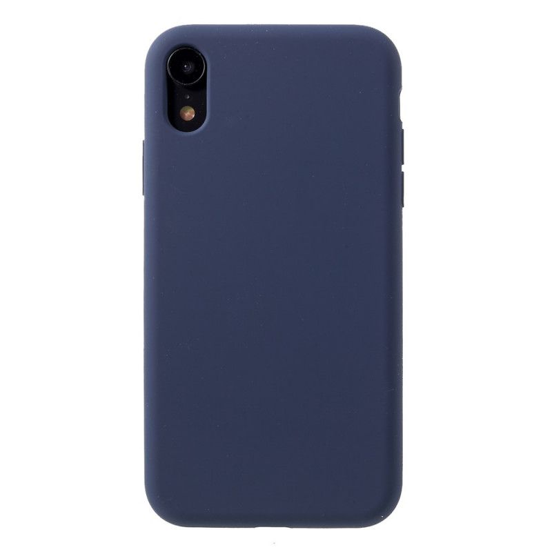 Futerały iPhone XR Czerwony Czarny Wzajemny Płynny Silikon