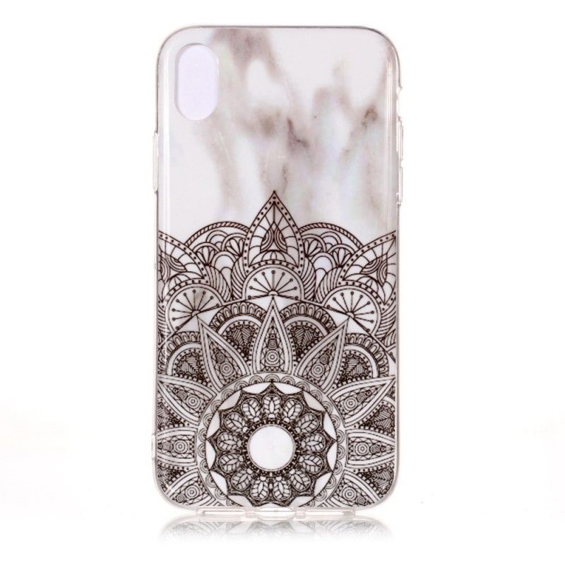 Futerały iPhone XR Etui na Telefon Marmurkowa Mandala