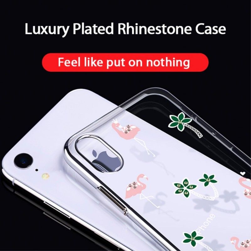 Futerały iPhone XR Róża Owocowy Kingxbar