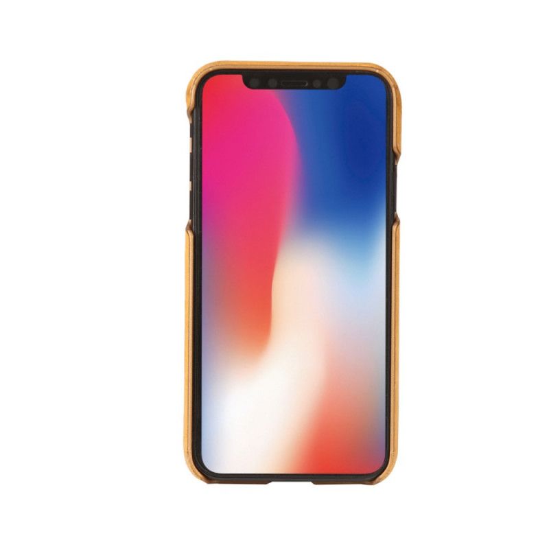 Futerały iPhone XR Żółty Czerwony Prawdziwa Skóra Liczi Pierre Cardin