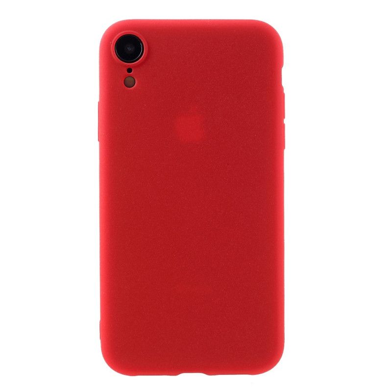 Futerały iPhone XR Szary Czarny Etui na Telefon Silikon Matowy