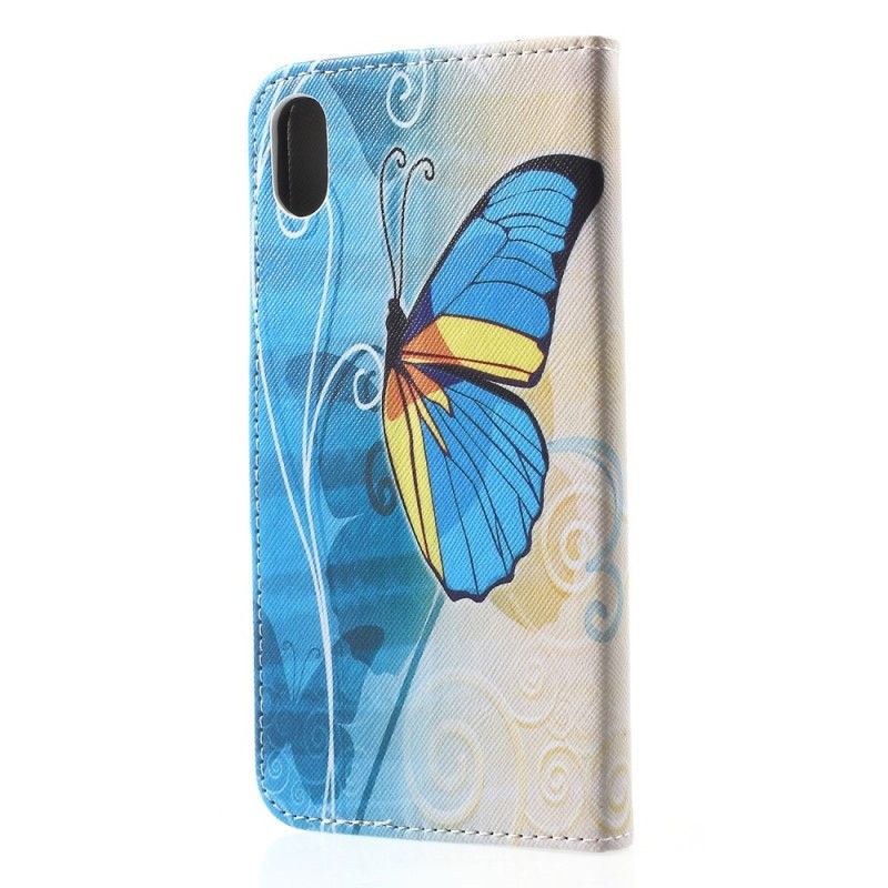 Obudowa iPhone XR Etui na Telefon Kolorowy Motyl