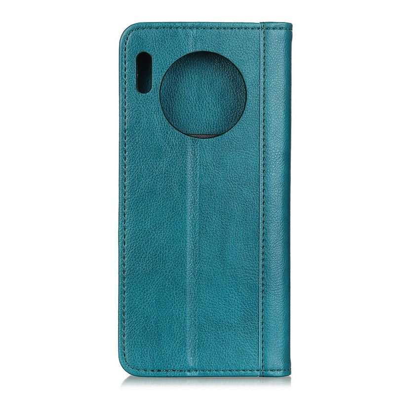 Etui Folio Huawei Mate 30 Pro Turkusowy Czarny Finezyjna Wersja Kolorystyczna W Stylu Skóry Etui Ochronne