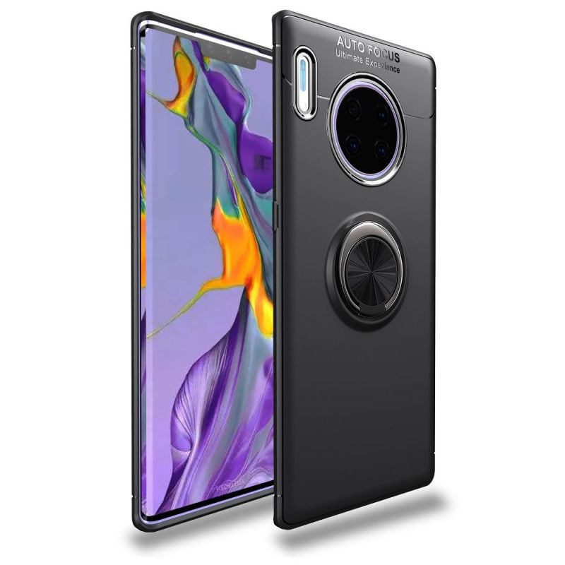 Etui Huawei Mate 30 Pro Czerwony Czarny Obrotowy Pierścień