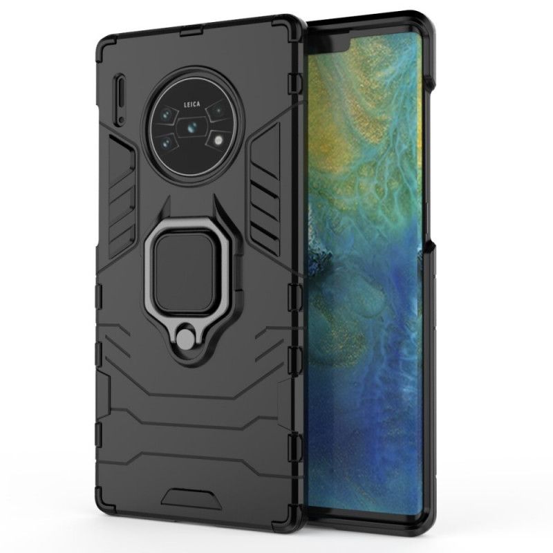 Etui Huawei Mate 30 Pro Czerwony Czarny Pierścień Oporowy Etui Ochronne