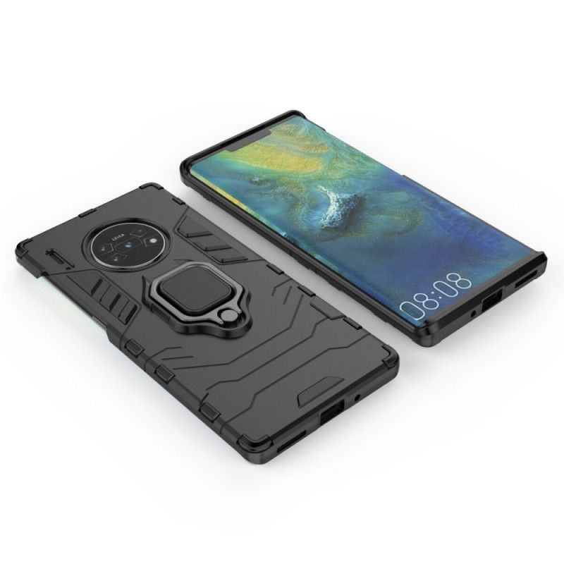 Etui Huawei Mate 30 Pro Czerwony Czarny Pierścień Oporowy Etui Ochronne