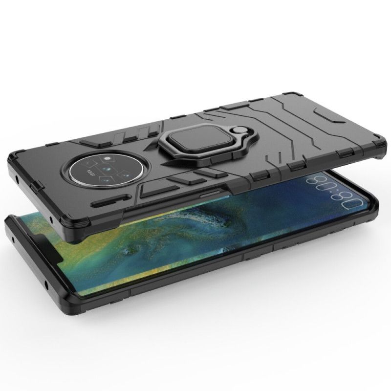 Etui Huawei Mate 30 Pro Czerwony Czarny Pierścień Oporowy Etui Ochronne