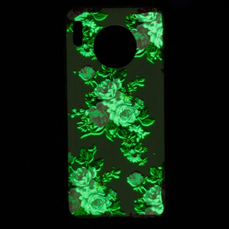 Etui Huawei Mate 30 Pro Fluorescencyjne Kwiaty Wolności