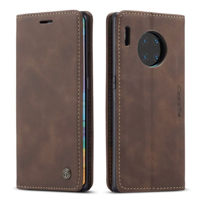 Flip Kotelot Huawei Mate 30 Pro Granatowy Czarny Etui Z Imitacji Skóry Etui Ochronne