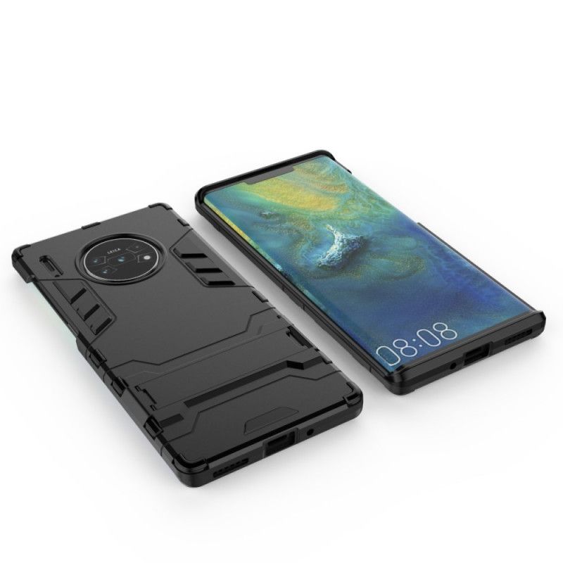 Futerały Huawei Mate 30 Pro Czerwony Czarny Etui na Telefon Mocny Język