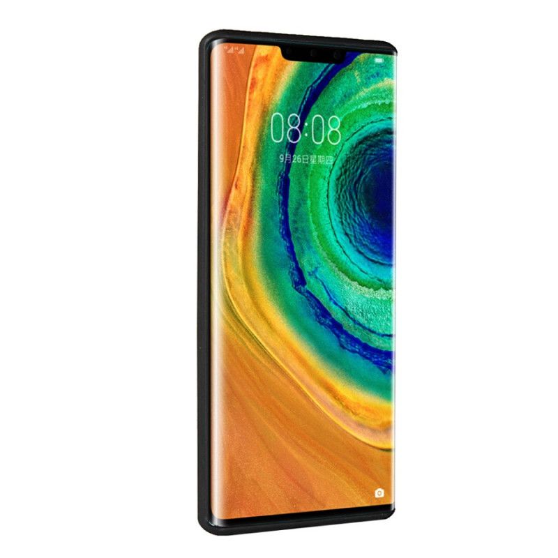 Futerały Huawei Mate 30 Pro Czerwony Czarny Etui na Telefon Podwójne Etui Na Karty O Fakturze Skóry