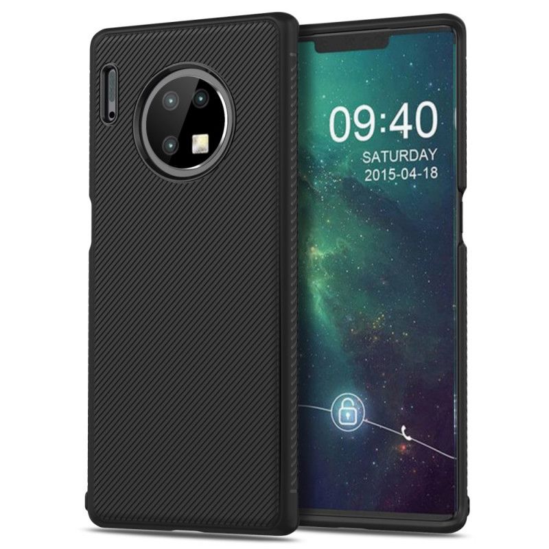 Futerały Huawei Mate 30 Pro Czerwony Czarny Etui na Telefon Skośny Serial Jazzowy