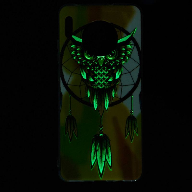 Futerały Huawei Mate 30 Pro Etui na Telefon Fluorescencyjny Łapacz Snów Sowy