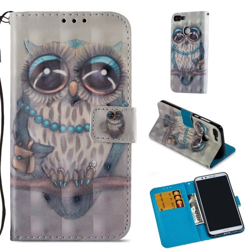 Etui Folio Honor 9 Lite Miss Sowa 3D