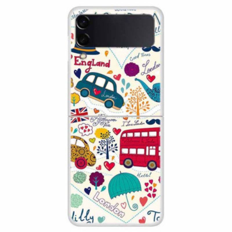 Etui do Samsung Galaxy Z Flip 4 Etui Folio Życie W Londynie