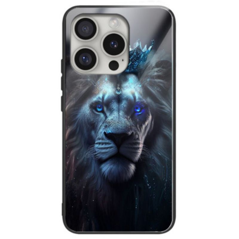 Etui Do iPhone 16 Pro Max Szkło Hartowane Blue Lion