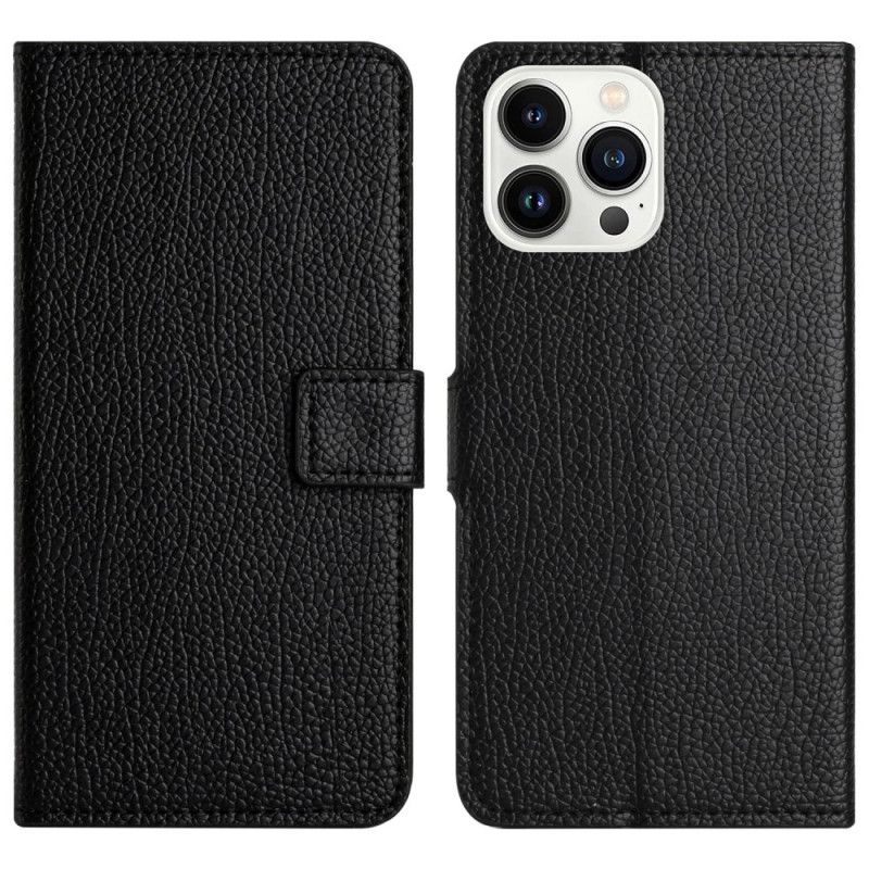 Etui Folio Do iPhone 16 Pro Max Tekstura Liczi