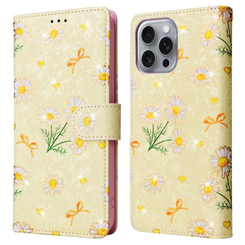 Etui Folio iPhone 16 Pro Max Blokowanie Rfid Floralies