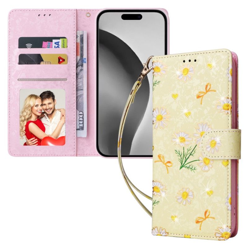 Etui Folio iPhone 16 Pro Max Blokowanie Rfid Floralies