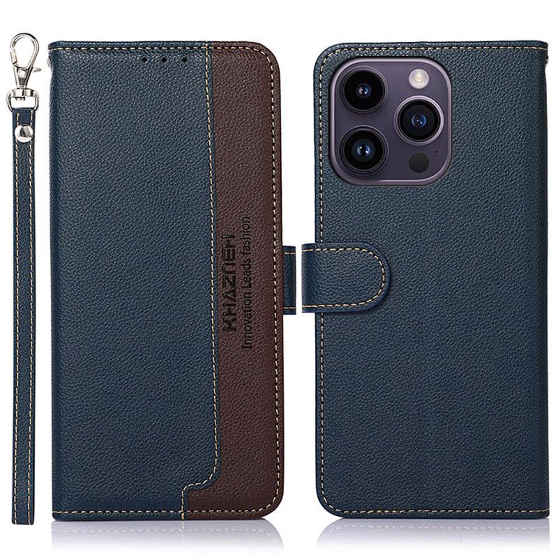 Etui Folio iPhone 16 Pro Max Dwukolorowy Khazneh