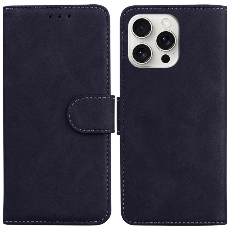 Etui Folio iPhone 16 Pro Max Efekt Klasycznego Zamszu Etui Ochronne