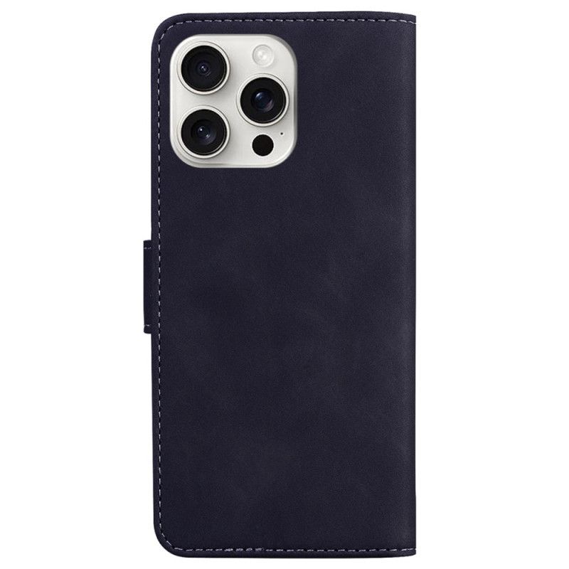 Etui Folio iPhone 16 Pro Max Efekt Klasycznego Zamszu Etui Ochronne