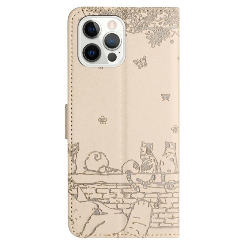 Etui Folio iPhone 16 Pro Max Historie Kotów Etui Ochronne