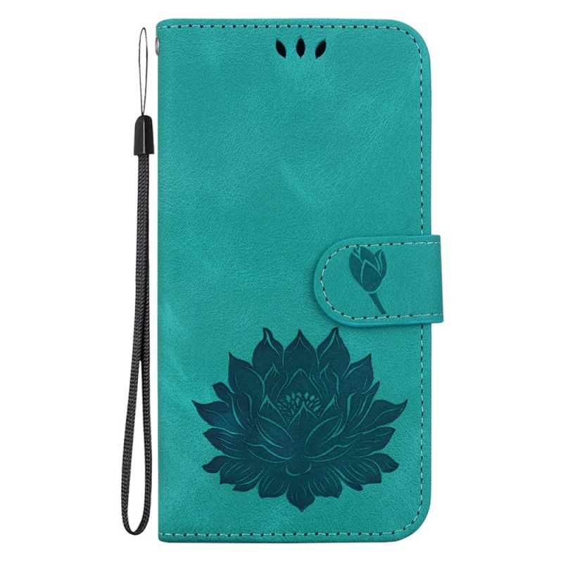 Etui Folio iPhone 16 Pro Max Kwiat Lotosu Etui Ochronne