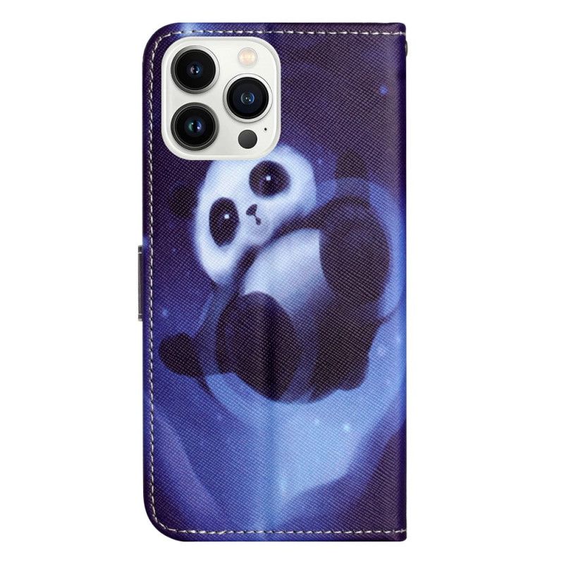 Etui Folio iPhone 16 Pro Max Pasek Kosmicznej Pandy