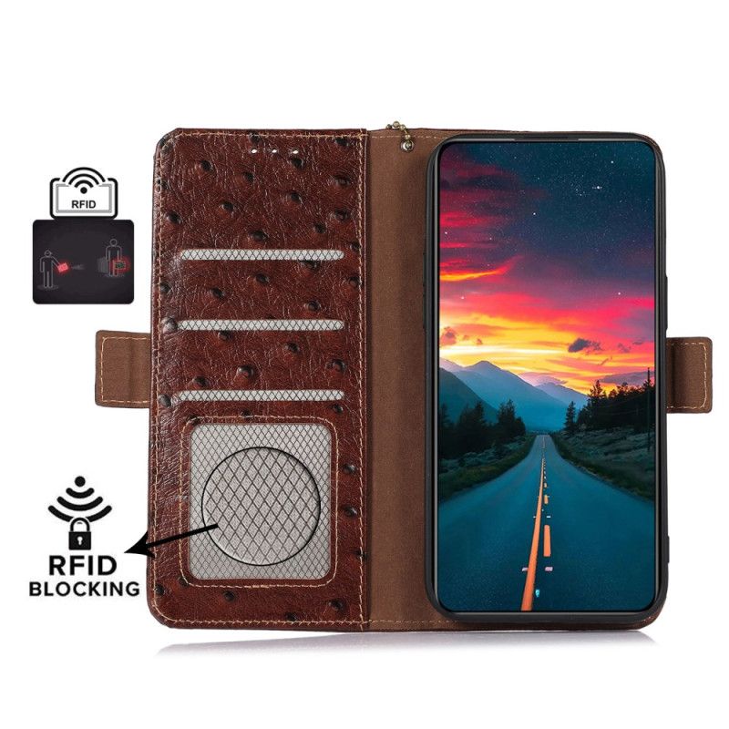 Etui Folio iPhone 16 Pro Max Skóra Teksturowana Premium